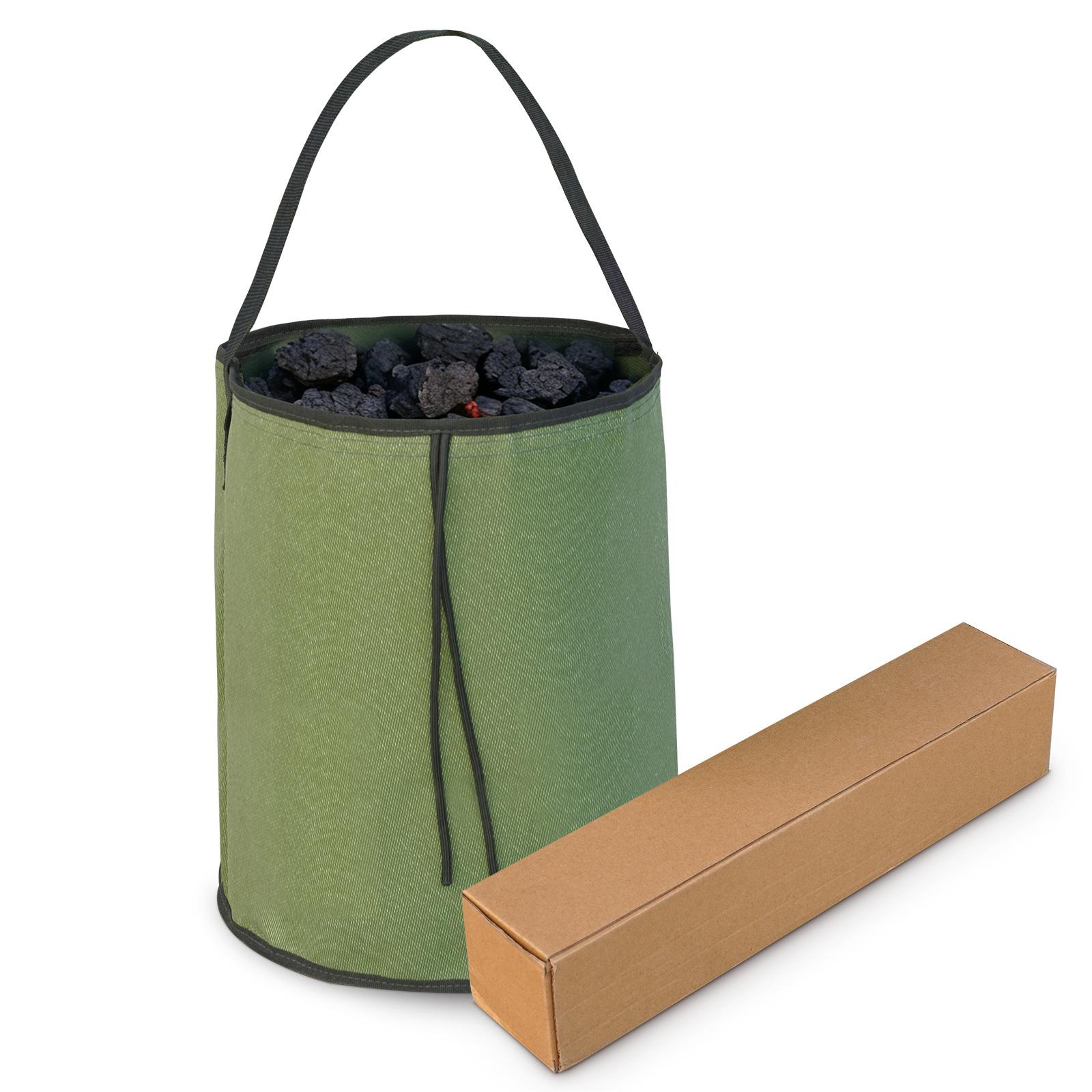 Camping Cooking Organizer - Waterproof Charcoal Storage Bag Foldable Fire