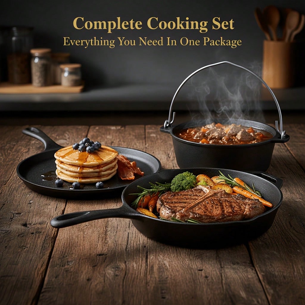 PACILACK Cast Iron Pots And Pa - Camp Dutch Oven Cast 评论和价格