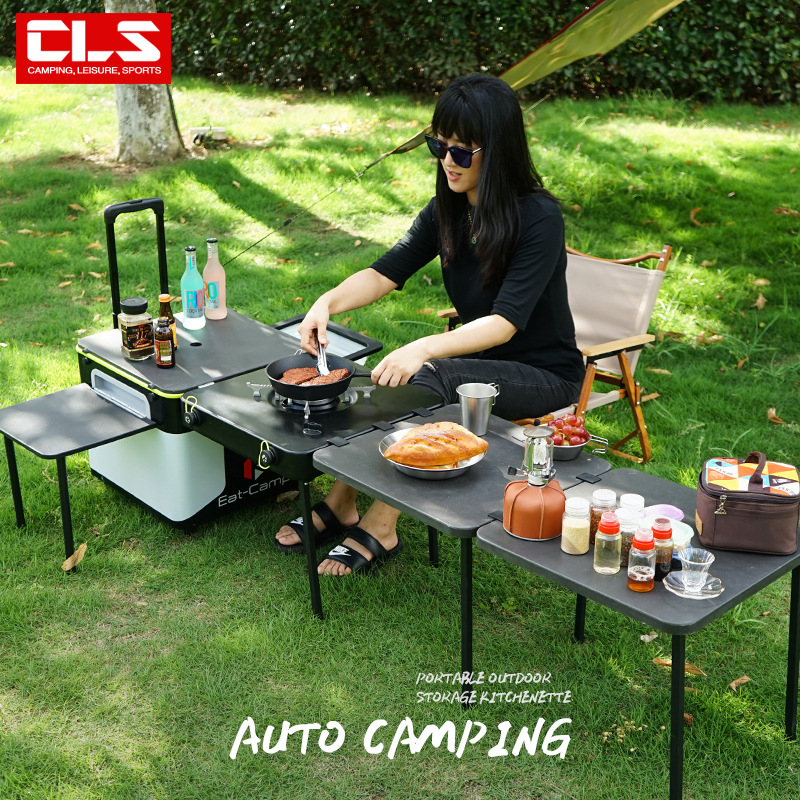 Portable Mobile Camping Kitche - Camping Cooking Table 评论和价格