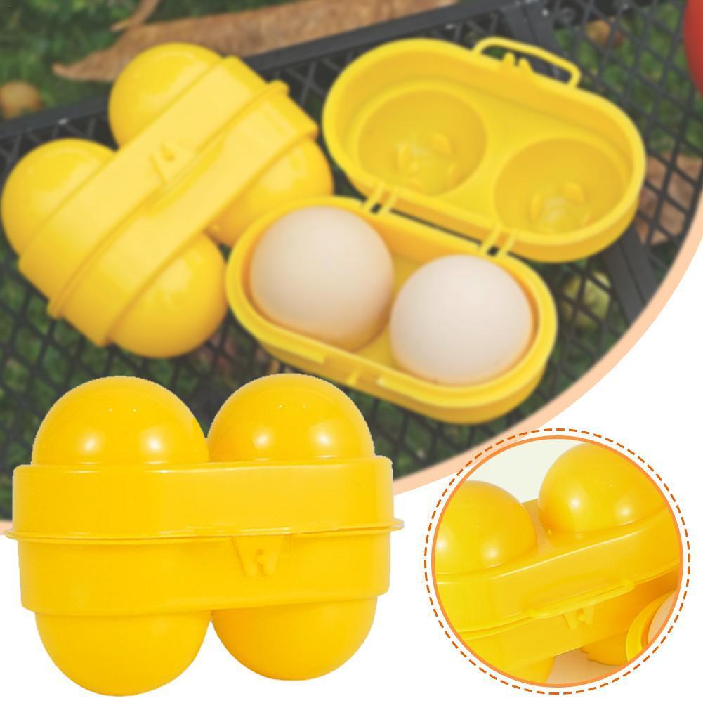 2 Grid Egg Storage Box Contain - Camping Cooking Container 评论和价格